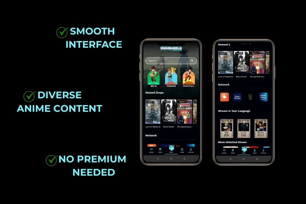 why anime world over other apps